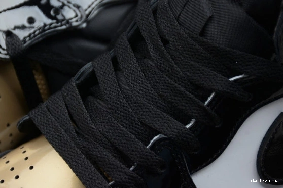 Patent High 007 Retro Jordan 1 861428-007 861428 Gold Toe  NRG 1208